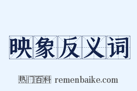 映象反义词是什么意思的图片